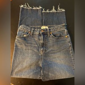 Madewell High Rise Crop Flare Jeans